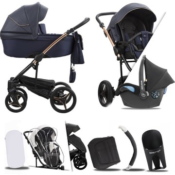 BEBETTO 3W1 TORINO SI 04 MIEDŹ I + MAXI-COSI CITI