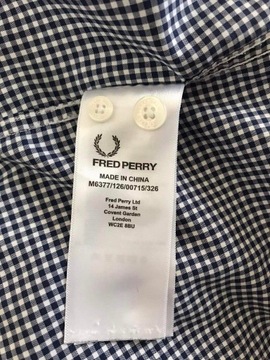 Fred Perry koszula w kratkę męska rozmiar:S