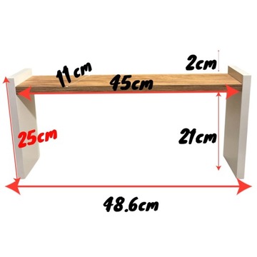 PÓŁKA KUCHENNA STOJĄCA NA BLAT BIURKO ORGANIZER 45 cm