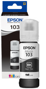 Oryginalny tusz do drukarki Epson 103 CZARNY L1110 L3111 L3151 L3156 L3160