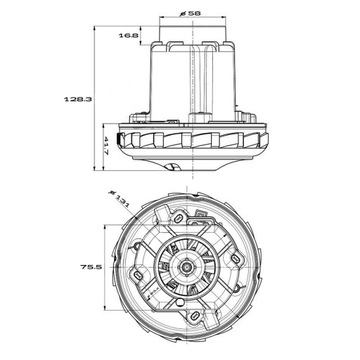 ДВИГАТЕЛЬ ДЛЯ ПЫЛЕСОСА ZELMER KARCHER STIHL NILFISK FESTOOL DOMEL 467.3.403-3