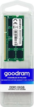 Pamięć GoodRam GR1600S364L11/8G (DDR3 SO-DIMM; 1 x