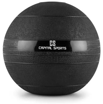 PIŁKA LEKARSKA GROUNDCRACKER CAPITAL SPORTS CZARNA GUMOWA 18 KG