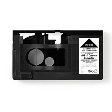 Конвертер VHS | Преобразование: VHS-C в VHS | Подключи и работай | Черный