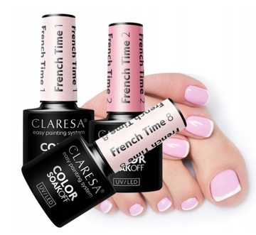 CLARESA LAKIER HYBRYDOWY FRENCH TIME ZESTAW 2+1