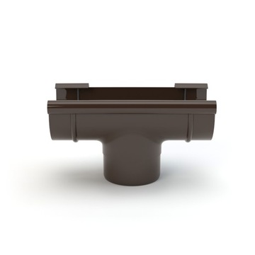 GAMRAT Водосточный желоб ПВХ ВОДОПОРОНКА 75/63 мм КОРИЧНЕВАЯ