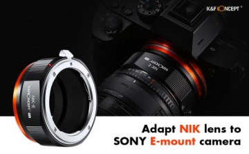 Адаптер NIKON F AI AI-S AF AF-S для SONY E Mount NEX A6500 A7 A9 K&F PRO