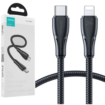 Krótki Kabel USB-C Lightning do Apple CarPlay 25cm