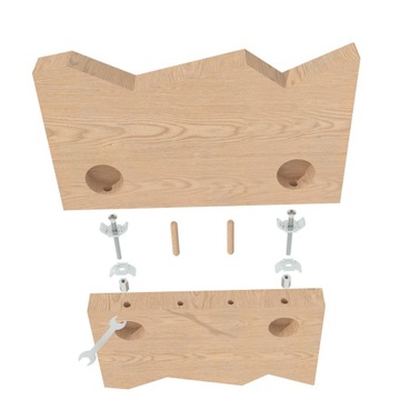 ZŁĄCZE ŚRUBOWE MEBLOWE POŁĄCZENIE BLATU, ŁĄCZNIK DO BLATÓW ROBOCZYCH 100 MM