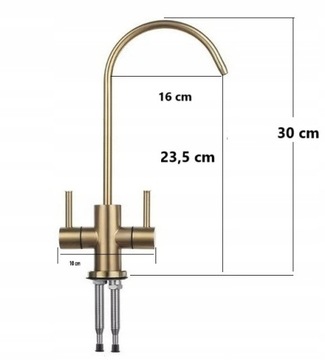 Кран Кран Кран для золотого фильтра Dual 304 SUS OSMOZA