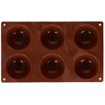 СИЛИКОНОВАЯ ФОРМА ДЛЯ ВЫПЕЧКИ МОНОПОРЦИИ ШОКОЛАДНЫХ МАББЛОВ, ПОЛУСФЕРА