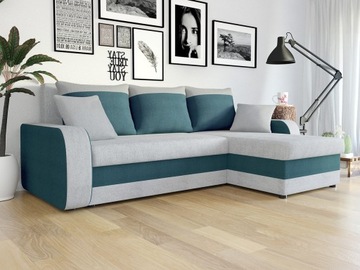 nowoczesny NAROŻNIK rozkładany do salonu HERME LUX