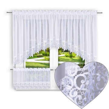 FIRANA Z ZAZDROSTKAMI KOMPLET DO KUCHNI 400X150