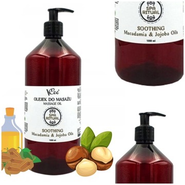 OLEJEK DO MASAŻU NATURALNY VCee MAKADAMIA 1000 ml