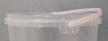 WIADRO WIADERKO Z POKRYWKĄ PLASTIKOWE 3 L ATEST Szczelne Wiaderko 3l