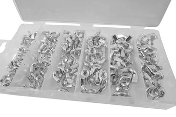NAKRĘTKI MOTYLKOWE METRYCZNE ZESTAW NAKRĘTEK MOTYLKOWYCH M5-M8 150 SZT