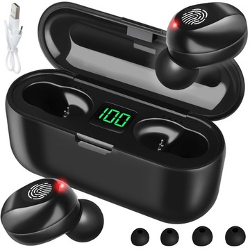 Słuchawki Bezprzewodowe Powerbank Bluetooth + Etui