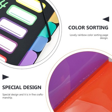 ПЛАСТИКОВЫЕ ФАЙЛЫ, ЦВЕТНАЯ СУМКА В ФОРМАТЕ А4