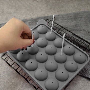 СИЛИКОНОВАЯ ФОРМА ДЛЯ ЛОЛЛИ КЕЙК ПОПС МОРОЖЕНОЕ ПЕЧЕНЬЕ + ПАЛОЧКИ 1039