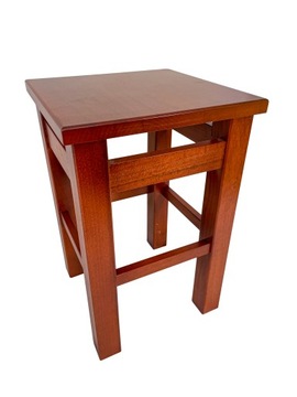 Taboret kuchenny 46 cm 30x30 prosty solidny teak br335 i inne odcienie