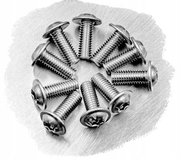 M6x30 ŚRUBA DO OWIEWEK KOŁNIERZOWA z podkładką NIERDZEWNA 7380F TORX (10)
