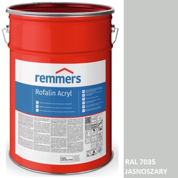 ROFALIN ACRYL FARBA KRYJĄCA 10L RAL7035 JASNOSZARY