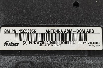 ZESILOVAČ ANTÉNNÍ CHEVROLET CORVETTE C6 15850056 7.0 BENZÍN