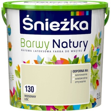 FARBA ŚNIEŻKA BARWY NATURY WIOSENNY LIŚĆ 2,5L