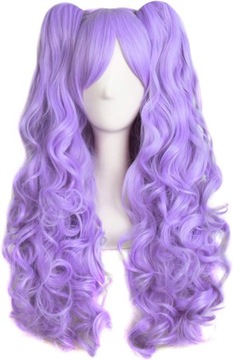 70 cm Lolita Dlugie Krecone 2 Kucyki Clip on
