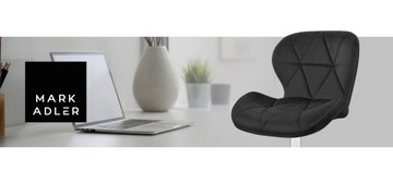 ВЕЛОР вращающееся кресло OFFICE для гостиной Mark Adler Future 3.0 Black Velur