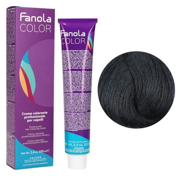 FANOLA FARBA KREM KOLORYZUJĄCY 1.10 CZARNY Z ODCIENIEM NIEBIESKIM 100ml