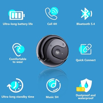 Наушники Bluetooth OWS, беспроводные наушники Bluetooth, внеушные наушники с открытым ухом