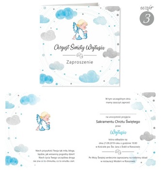 Zaproszenie na Chrzest Święty - Elegant