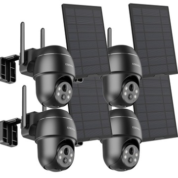 KAMERA SOLARNA OBROTOWA ZEWNĘTRZNA IP WIFI 5MP x 4