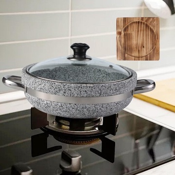 Универсальная многоразовая сковорода с корейской миской диаметром 28 см и противнем.