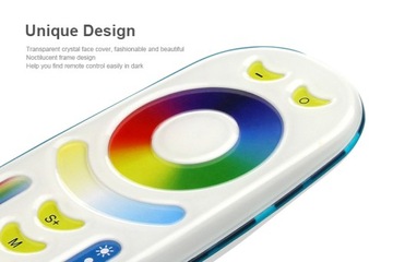 СВЕТОДИОДНЫЙ ПУЛЬТ ДИСТАНЦИОННОГО УПРАВЛЕНИЯ 4 ЗОНЫ RGB+CCT MILIGHT FUT092 БЕЛЫЙ