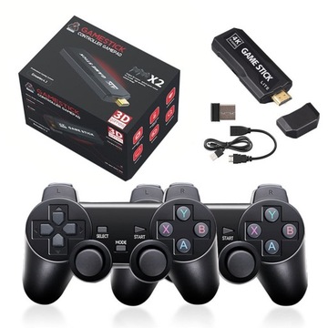 Игровые приставки GD10 Retro Предустановленная система 2 контроллера 64 ГБ