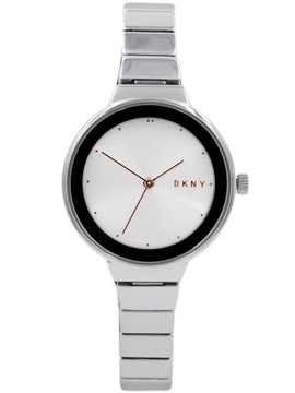 DKNY Zegarek damski z bransoletką NY2694 SREBNY elegancki zegarek NOWY