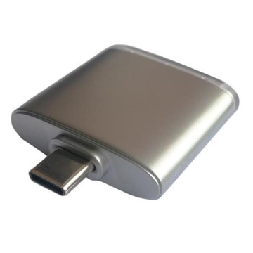 Адаптер OTG с считывателем TF USB тип C 2x USB