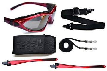 ZESTAW TREK PASEK OKULARY ETUI PRZECIWSŁONECZNE I2