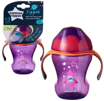 Tommee Tippee Kubek Niekapek z uchwytami 7m+