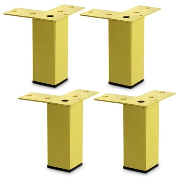 4x NÓŻKA MEBLOWA ZŁOTA NÓŻKA DO MEBLI NÓŻKA DO SZAFKI SOFY H10CM TANIEJ 20%