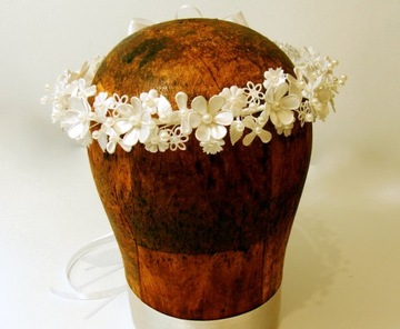 белый традиционный венок для причастия, венки для причастия