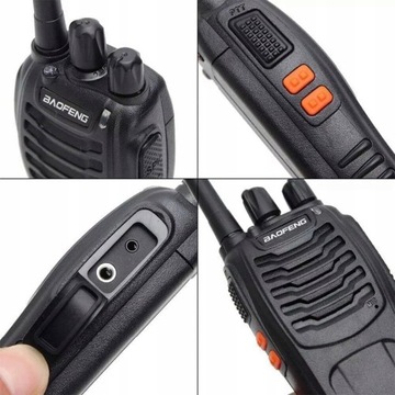 KRÓTKOFALÓWKA 4x WALKIE TALKIE BAOFENG BF-88E PMR DUŻY ZASIĘG RADIOTELEFON
