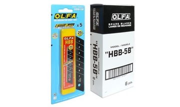 Лезвие сегментное Olfa 25мм HBB-5B 5 шт.