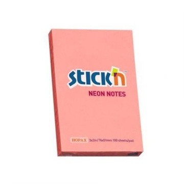 KARTECZKI SAMOPRZYLEPNE STICK 76X51 RóżNeon