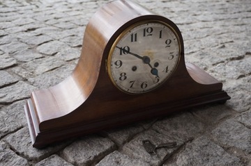 Zegar kominkowy NAPOLEON nakręcany sprawny ANTYK danish design