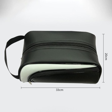 Сумка для обуви для гольфа Сумка на молнии Высококачественная кожаная сумка для спортивной обуви Белая