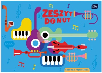 Zeszyt do nut B5 16k mix szeroka linia INTERDRUK