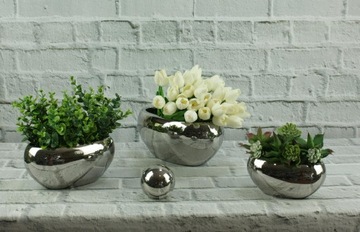 Серебряная крышка шара с гравировкой 11x9 DEcodomi